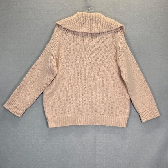 Women’s Anthropologie PILCRO Pouch Collared Sweater Pink XS - Picture 2 of 12